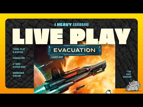 Evacuation (Race Mode) - 3p Teaching & Play-through by Heavy Cardboard