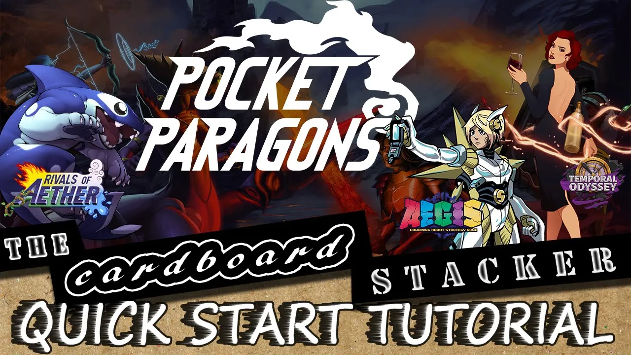 How to Play Pocket Paragons | Quick Start Tutorial | The Cardboard Stacker