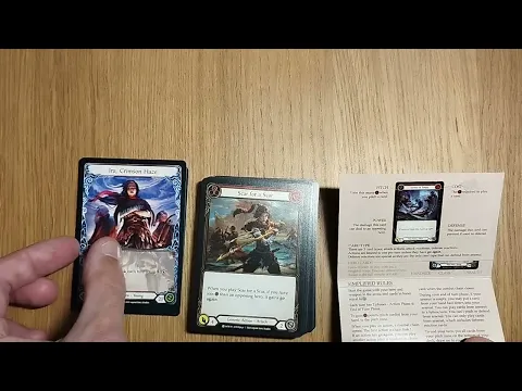 Flesh and Blood FaB starter set beginners card game Magic MtG unboxing how to play teaser AmassGames