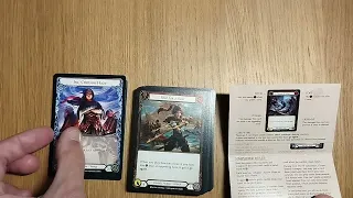 Flesh and Blood FaB starter set beginners card game Magic MtG unboxing how to play teaser AmassGames