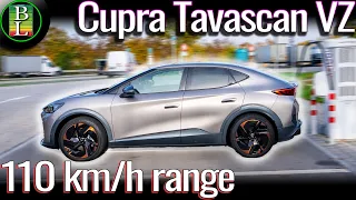 Cupra Tavascan VZ AWD - 110 km/h (68 mph) range test