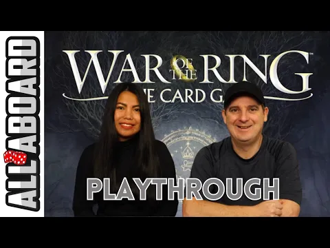 WAR OF THE RING: THE CARD GAME | Boardgame | How to Play and Full 2-Player Playthrough