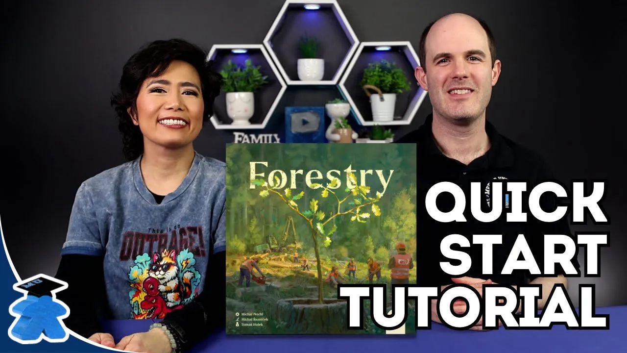 Forestry - Start Playing in 14 Minutes, including Variants. Board Game How to Play Tutorial
