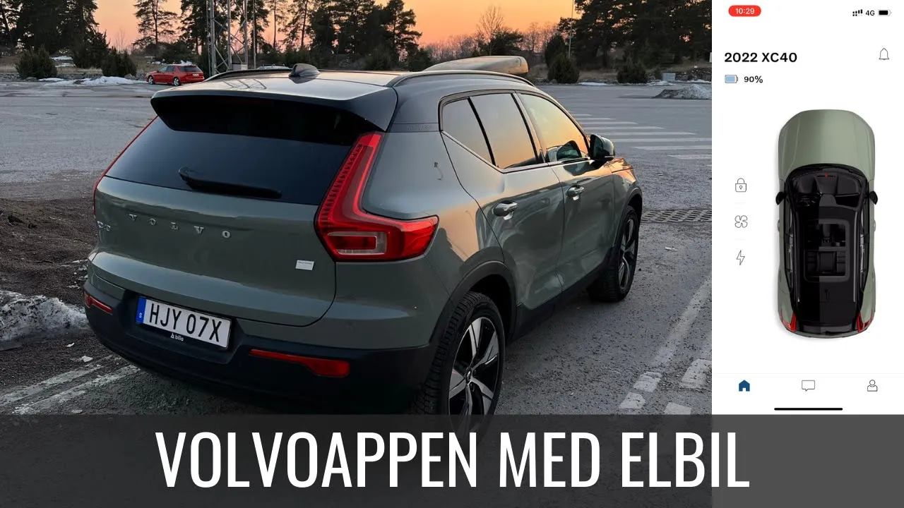 Genomgång av Volvoappen med elbil | Elbilsmagasinet