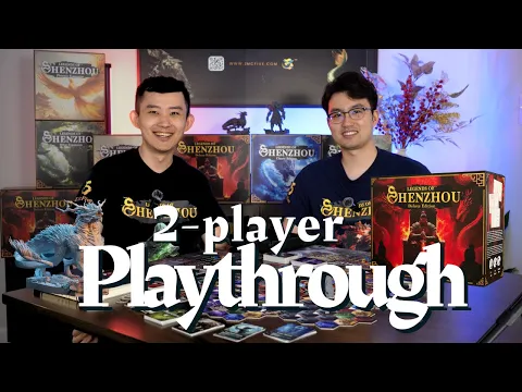 2-player Playthrough | Complete Guide to Legends of ShenZhou | No.1 Chinese Mythology Boardgame