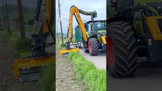 Bye-bye grass clippings! 👋 #vacuum #machinery #grass
