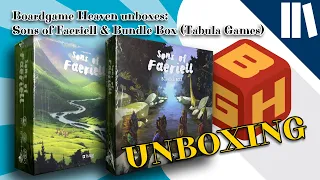 Boardgame Heaven Unboxing 151: Sons of Faeriell + expansions (Tabula Games)