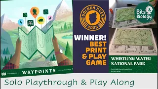 Waypoints Map 1 Playthrough & Play Along | Whistling Water National Park | Bits & Biology