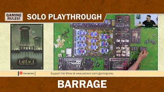 Barrage - Gaming Rules! Solo Playthrough