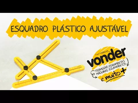 Esquadro Plástico Ajustável Vonder