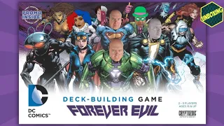 Unboxing Forever Evil A DC Deck-Building Game expansion