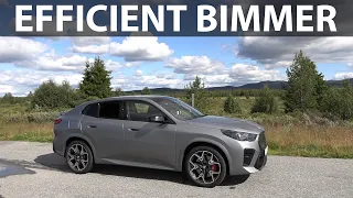 How far can you drive BMW iX2 xDrive30 if you follow the speed limits?