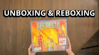 Euphoria - Board Game Unboxing & Reboxing - What's in the Box?