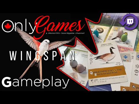 Wingspan Board Game Gameplay - Twitch Live Stream Replay