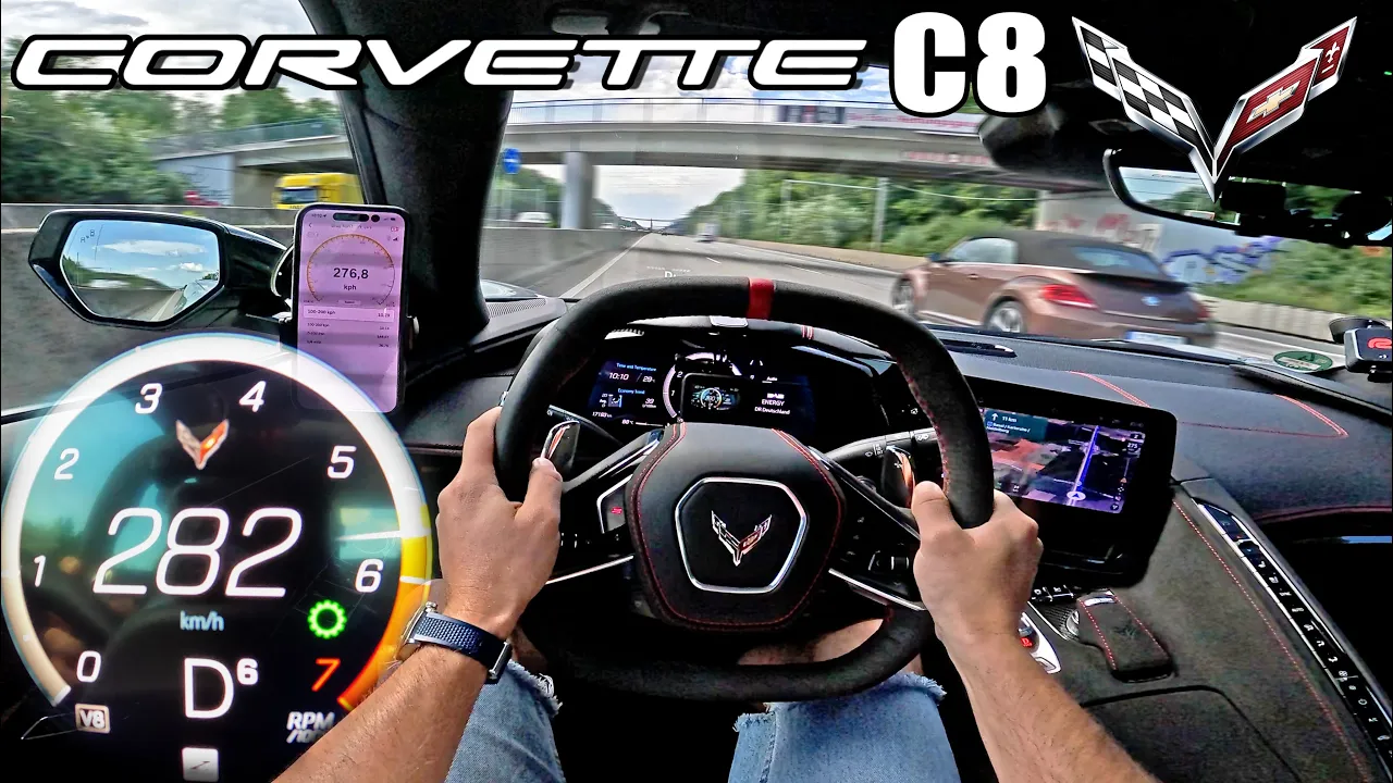2025 CORVETTE C8 Convertible 6.2 V8 // AUTOBAHN & PERFECT ROAD POV