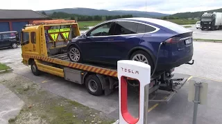 Tesla Model X P90DL shuts down with 14 km/8 mi range left