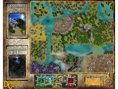 Dungeon Crusade- The Avalon Adventure Board Game