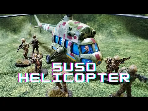 Review of 5 USD/Euro Mi 2 Helicopter for 28mm Modern Wargaming! - Wargaming on Budget