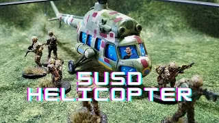 Review of 5 USD/Euro Mi 2 Helicopter for 28mm Modern Wargaming! - Wargaming on Budget