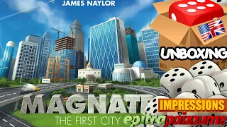 Magnate The First City - Unboxing & Impressions (EN) by Epitrapaizoume