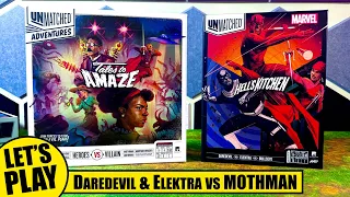 UNMATCHED ADVENTURES SOLO PLAYTHROUGH with DAREDEVIL & ELEKTRA vs the MOTHMAN