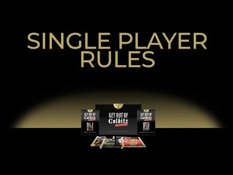 Get out of Colditz Single Player Rules