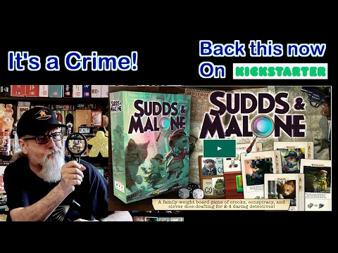 It's a crime! Why has Sudds & Malone the wonderful looking Board Game from Adam West not yet funded?