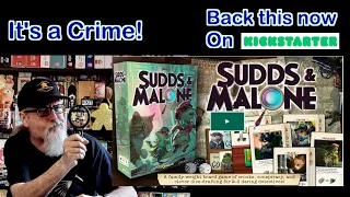 It's a crime! Why has Sudds & Malone the wonderful looking Board Game from Adam West not yet funded?