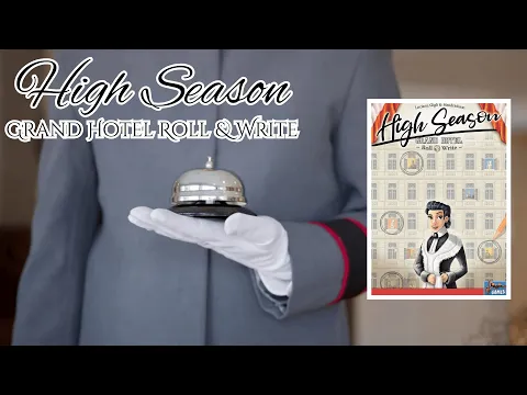 High Season: Grand Hotel Roll & Write ️ Playthrough for Two