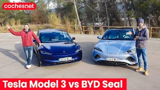 TESLA Model 3 vs BYD Seal ⚡️⚡️ Duelo de eléctricos | Prueba Comparativa / Review en español