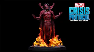 Painting Mephisto from Marvel Crisis Protocol