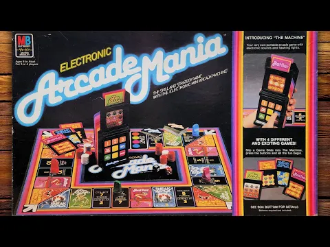 1983 ARCADE MANIA | Board Game Meets Video Game from Milton Bradley