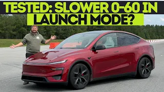 Launch Mode Is Slower? 2026 Tesla Model Y Performance Acceleration, 1/4mi, & Braking Benchmarked