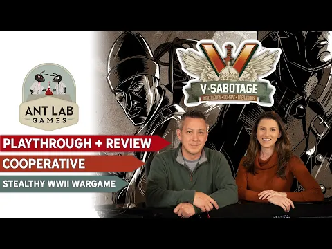 V-Sabotage Cooperative Board Game Playthrough and Review