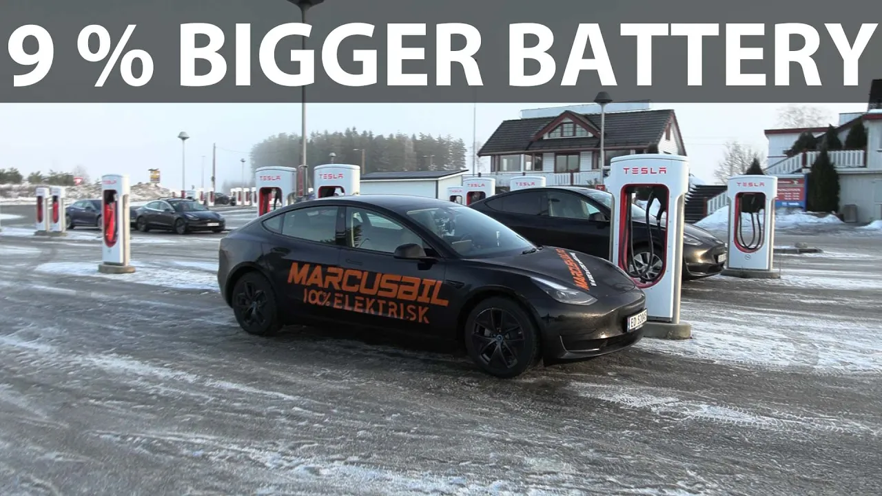 Tesla Model 3 SR+ 60 kWh winter range test