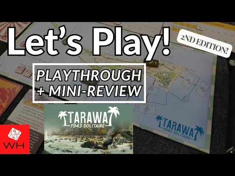 Let's Play! Tarawa 1943 Solitaire (2nd Edition) | WW2 | Gameplay | Mini-Review