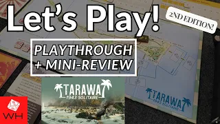 Let's Play! Tarawa 1943 Solitaire (2nd Edition) | WW2 | Gameplay | Mini-Review