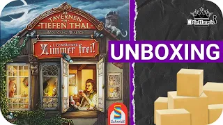 Unboxing | Die Tavernen im tiefen Thal - Zimmer frei! 1. Erweiterung (Schmidt Spiele Neuheit 2021)