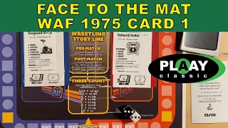 1 American Wrestling Federation 1975 - Face To The Mat Gameplay Tabletop Wrestling Game