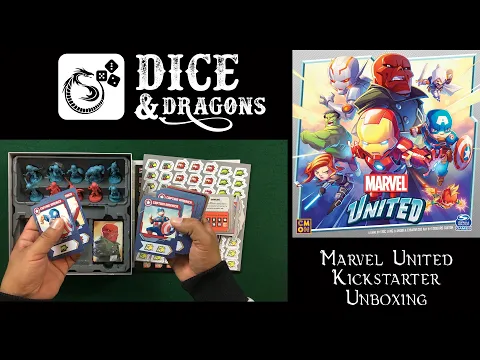 Dice and Dragons - Marvel United Kickstarter Edition Unboxing