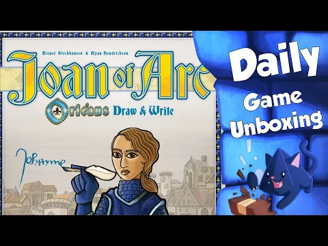 Joan of Arc Orleans Roll and Write Daily Game Unboxing
