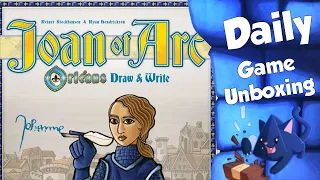 Joan of Arc Orleans Roll and Write Daily Game Unboxing