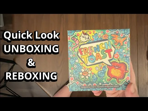 French Toast - Party Game - Quick Look Unboxing & Reboxing - What's in the Box?