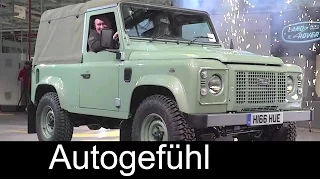Last ever classic/original Land Rover Defender built in Solihull - Autogefühl