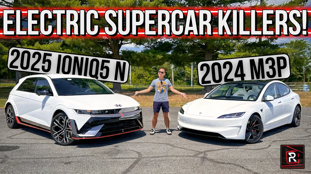 Tesla Model 3 Performance vs. Hyundai Ioniq5 N – Stupid Quick EV's! – Redline: Comparison Test