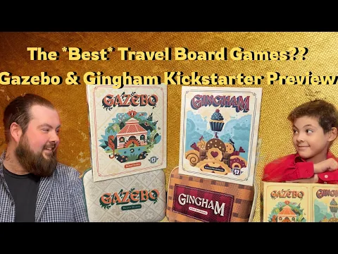 The Best Travel Board Games Ever? Gazebo & Gingham Kickstarter Preview