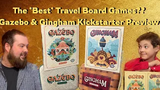 The Best Travel Board Games Ever? Gazebo & Gingham Kickstarter Preview