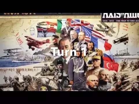 Axis and Allies 1914 Game 1 turn 1