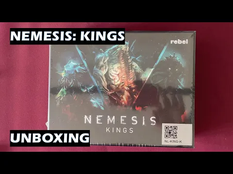 Unboxing Nemesis Kings board game miniatures