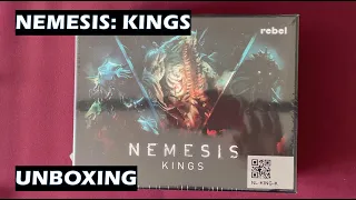 Unboxing Nemesis Kings board game miniatures